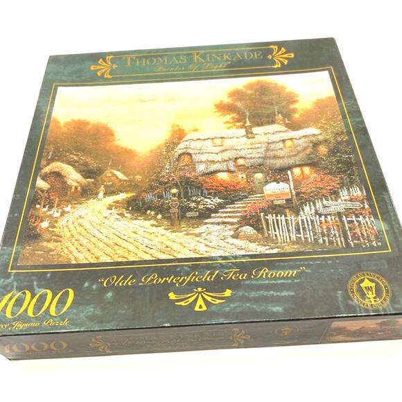 Thomas Kinkade 1,000-piece Jigsaw Puzzle - Olde Porterfield Tea Room - Picture 1 of 3